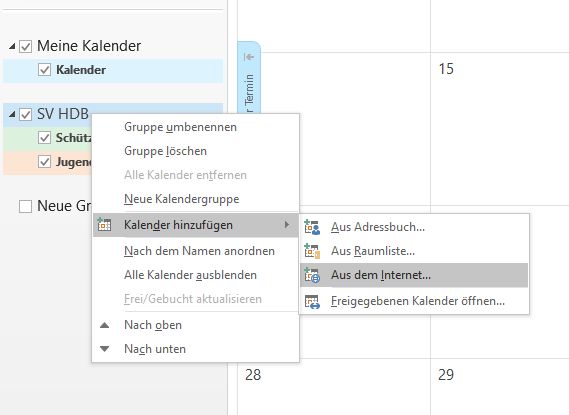 Outlook Kalender 2